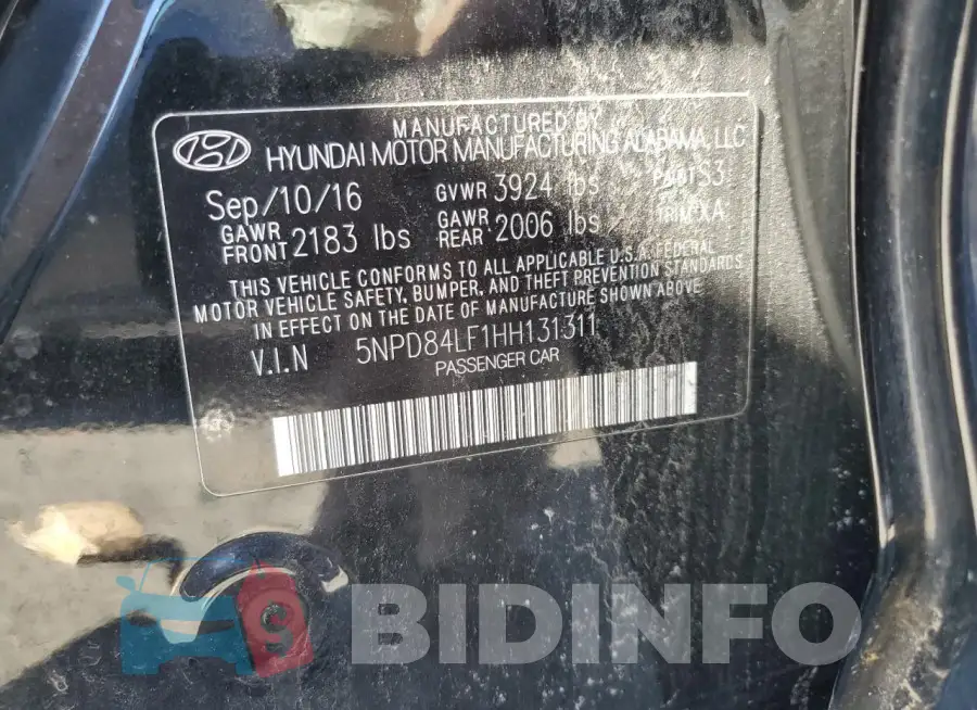 5NPD84LF1HH131311 Photo# 12