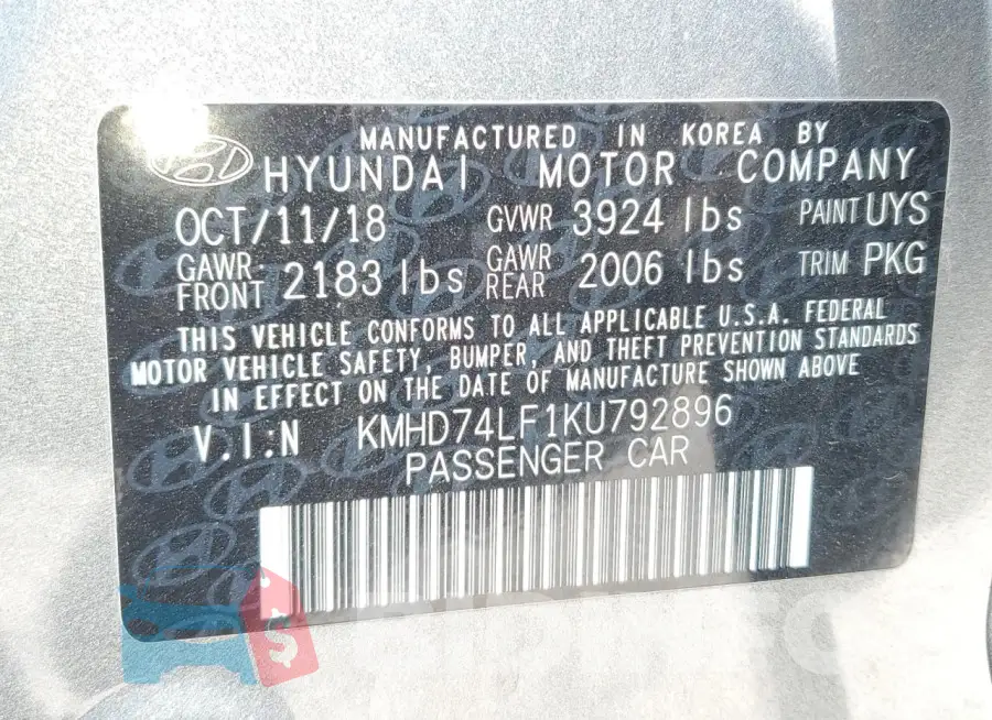 KMHD74LF1KU792896 Photo# 13