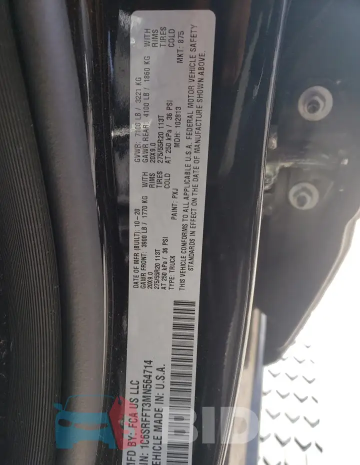 1C6SRFFT3MN564714 Photo# 12
