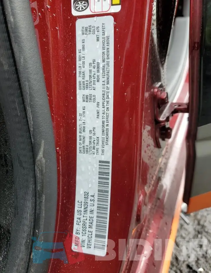1C6SRFLT1NN391832 Photo# 12