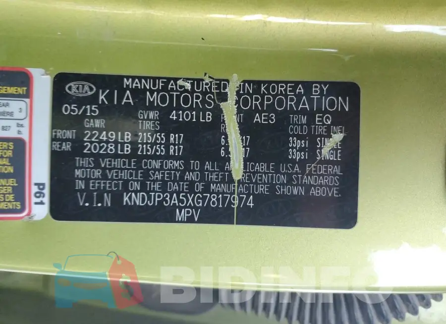 KNDJP3A5XG7817974 Photo# 12