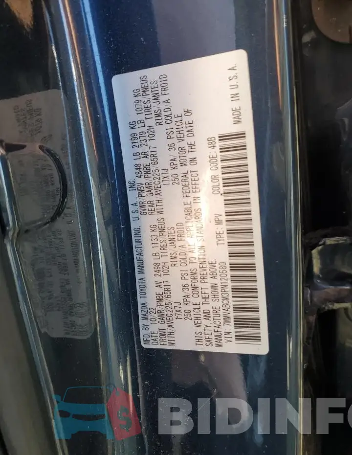 7MMVABCM3PN120580 Photo# 13