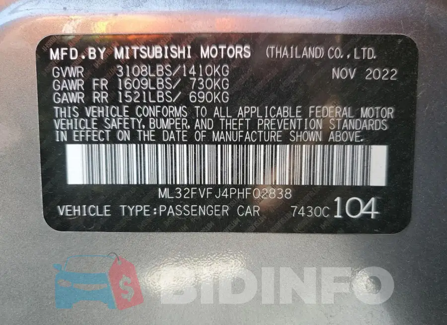 ML32FVFJ4PHF02838 Photo# 12