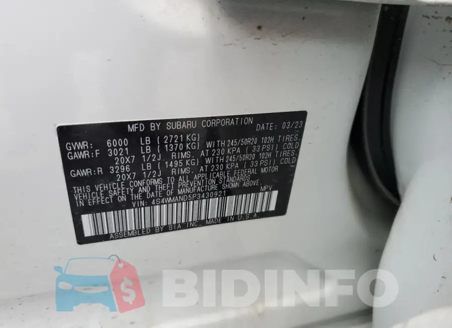 4S4WMAND5P3430921 Photo# 12