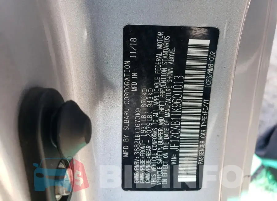 JF1ZCAB11K9601013 Photo# 12