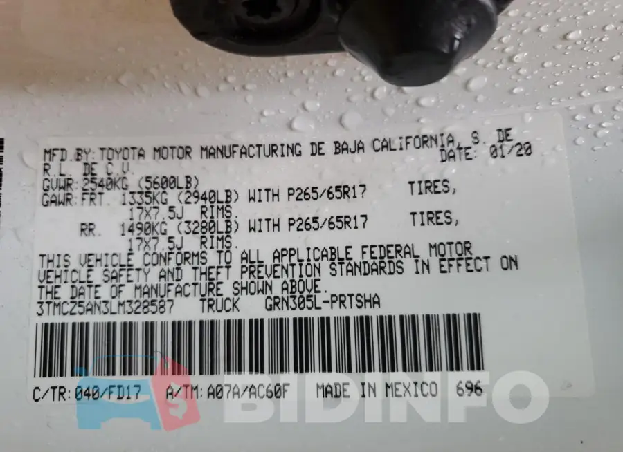 3TMCZ5AN3LM328587 Photo# 13