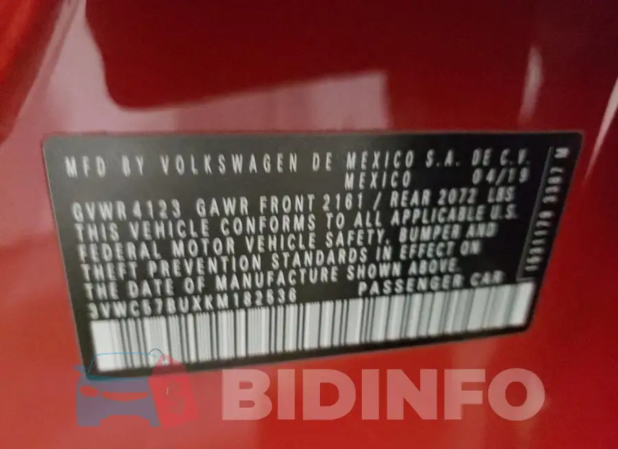 3VWC57BUXKM182536 Photo# 13