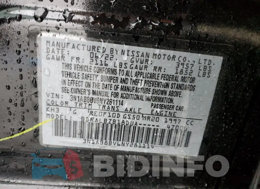 3N1AB8BV6NY281114 Photo# 12
