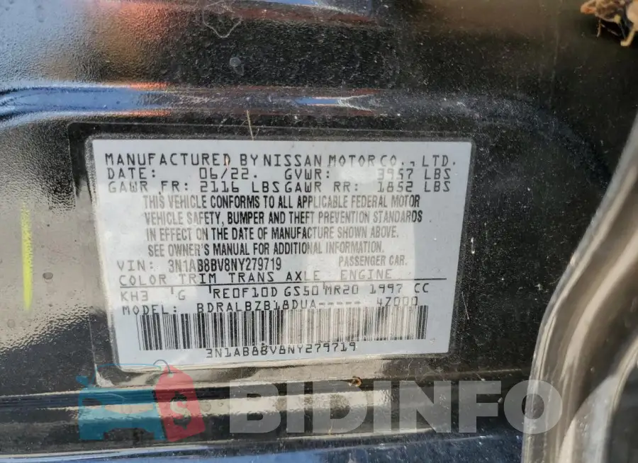 3N1AB8BV8NY279719 Photo# 13