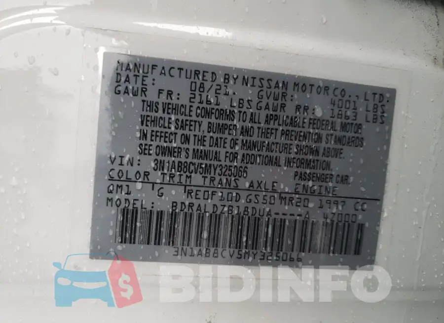 3N1AB8CV5MY325066 Photo# 12