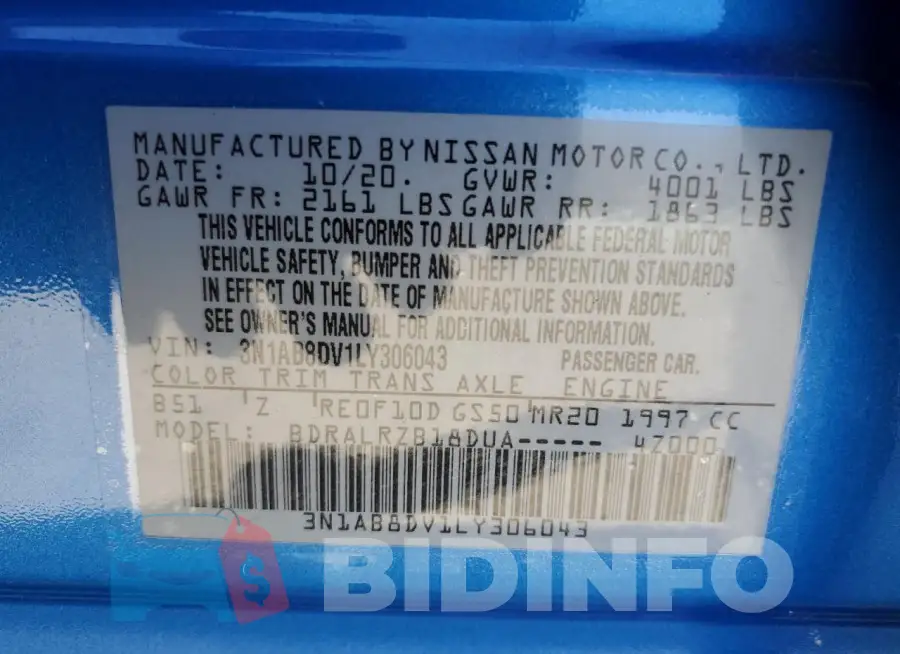 3N1AB8DV1LY306043 Photo# 12