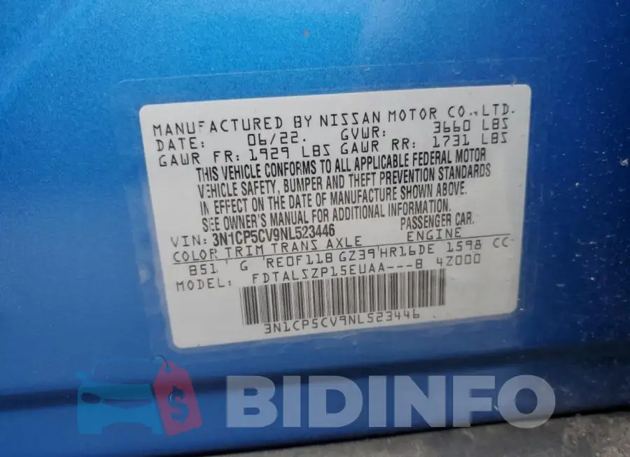 3N1CP5CV9NL523446 Photo# 12