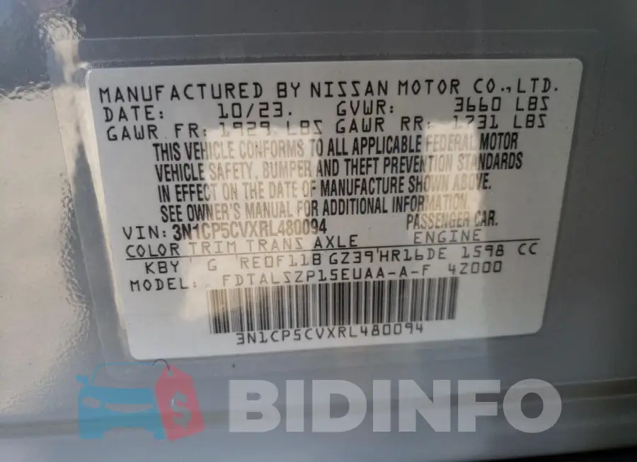 3N1CP5CVXRL480094 Photo# 13
