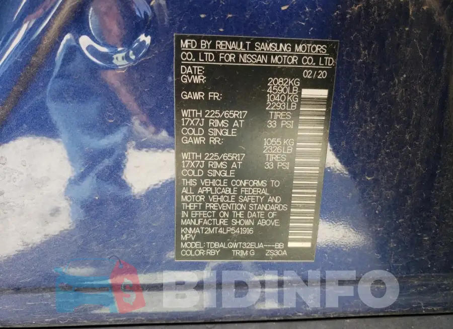 KNMAT2MT4LP541916 Photo# 13