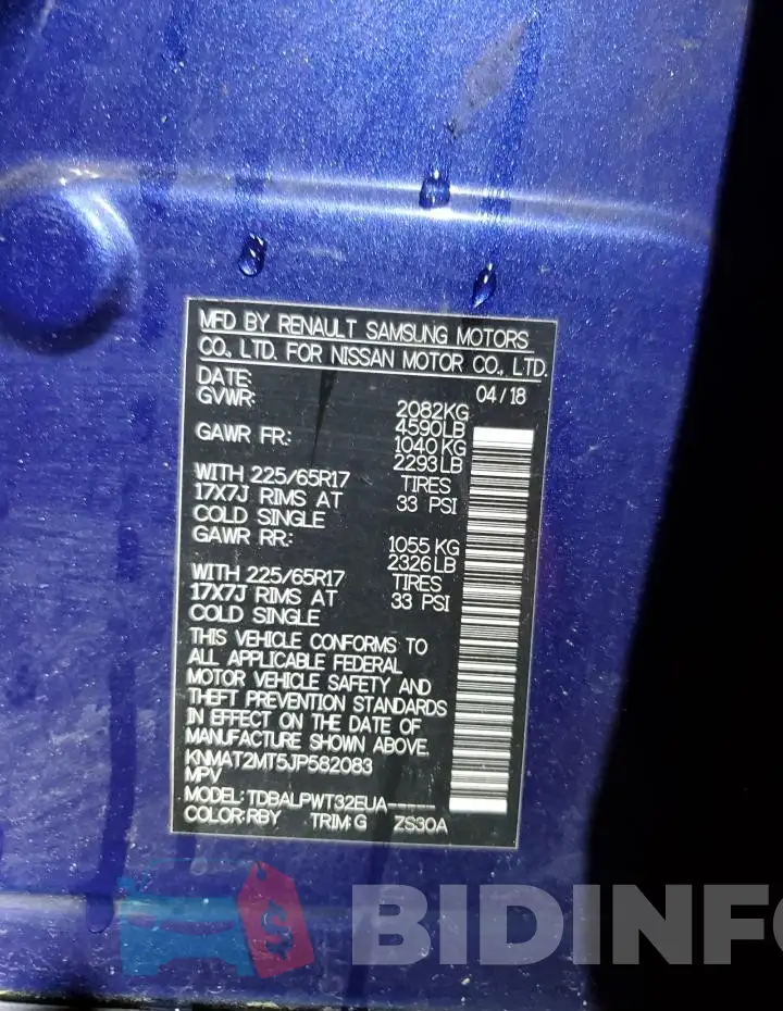 KNMAT2MT5JP582083 Photo# 14