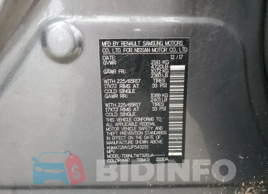 KNMAT2MV1JP543251 Photo# 13