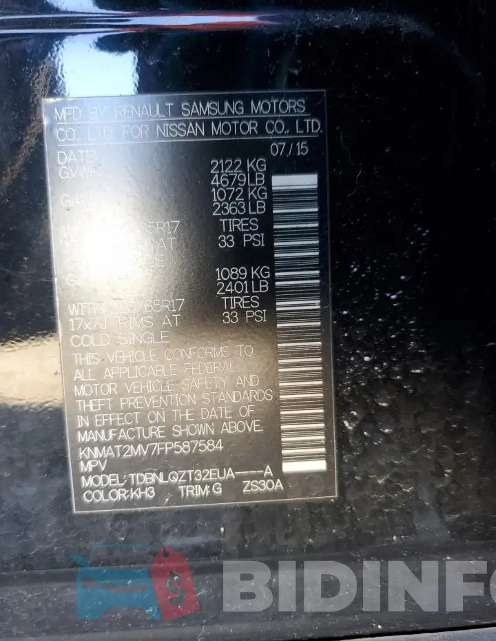 KNMAT2MV7FP587584 Photo# 12