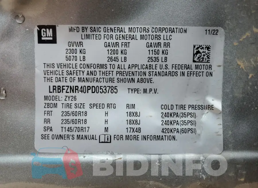 LRBFZNR40PD053785 Photo# 13