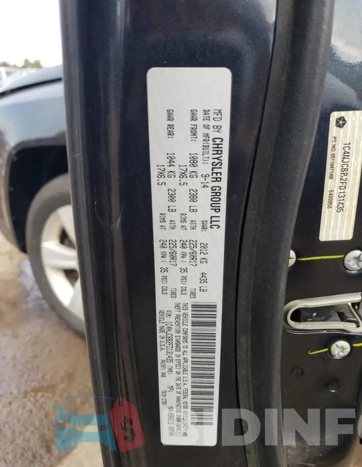 1C4NJCBB2FD131435 Photo# 12