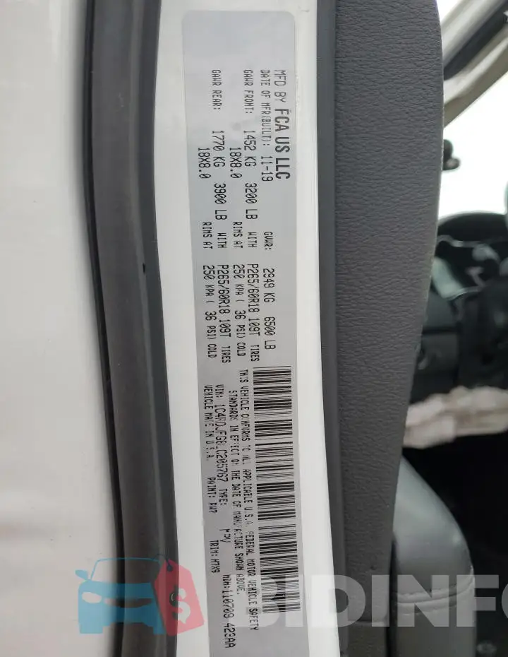 1C4RDJFG8LC205767 Photo# 13