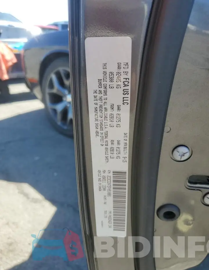 2C3CDZAT5FH910881 Photo# 12