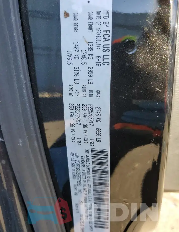2C4RDGEG9GR375931 Photo# 13