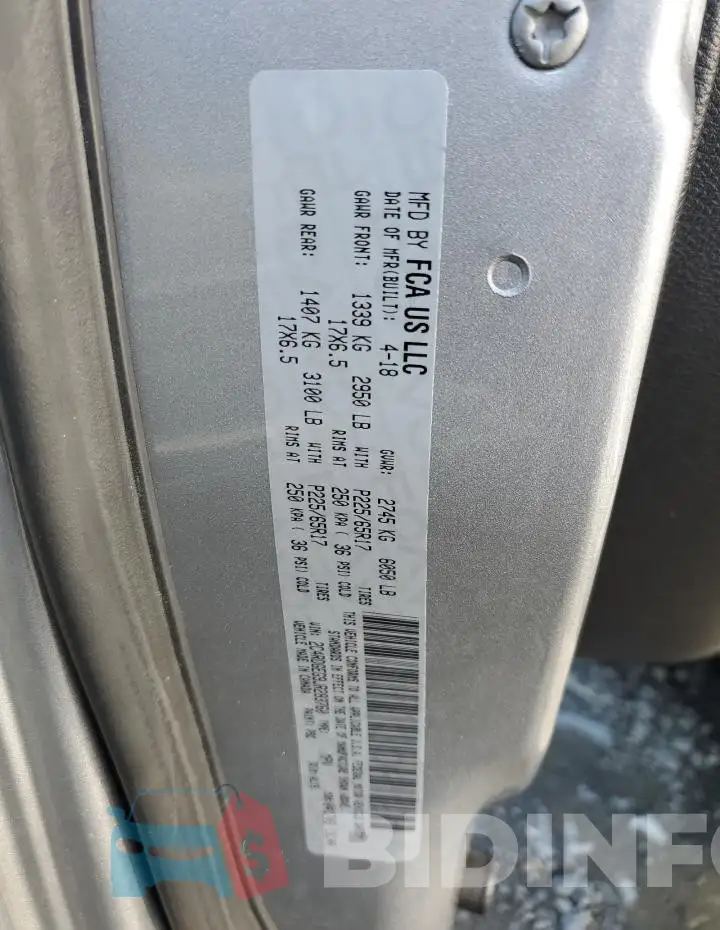 2C4RDGEG9JR283760 Photo# 12