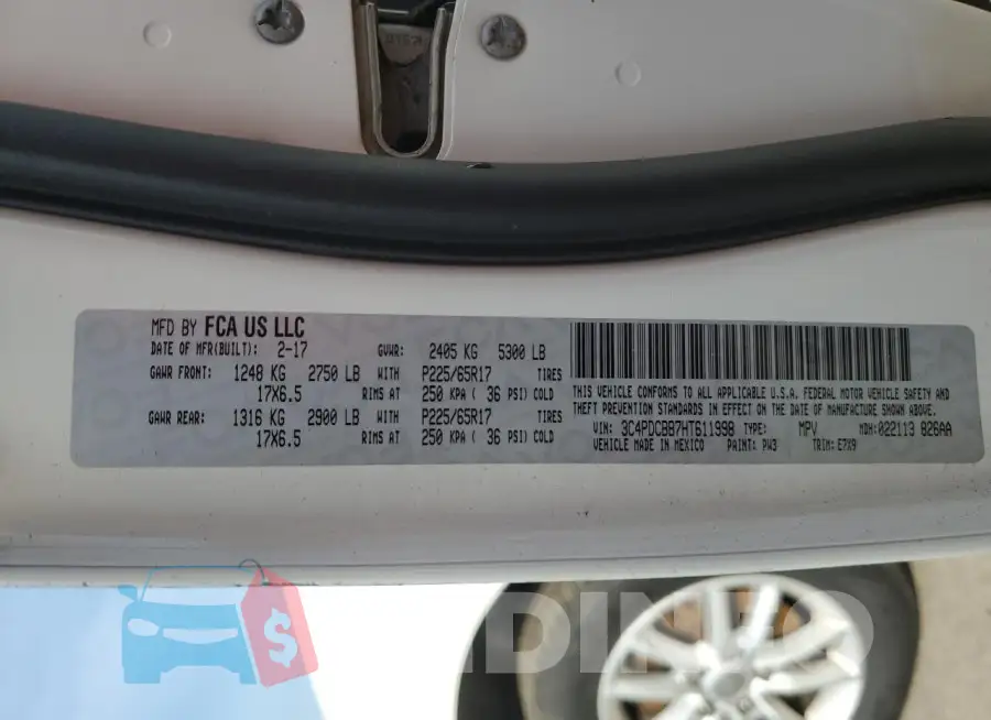 3C4PDCBB7HT611998 Photo# 14