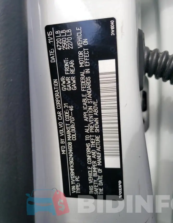 YV126MFK9G2404608 Photo# 13