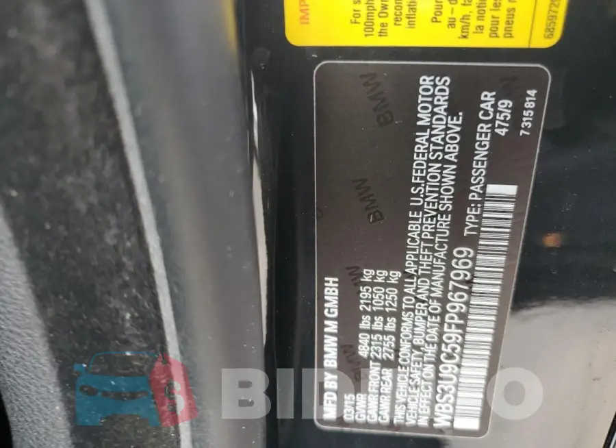WBS3U9C59FP967969 Photo# 12