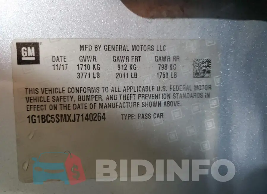 1G1BC5SMXJ7140264 Photo# 12
