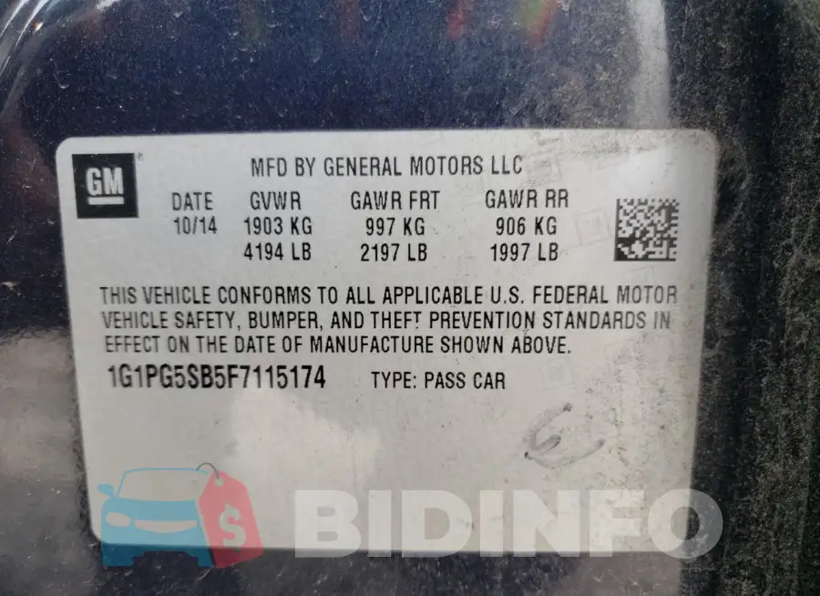 1G1PG5SB5F7115174 Photo# 12