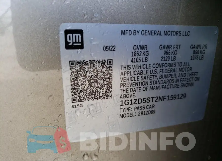 1G1ZD5ST2NF159129 Photo# 12
