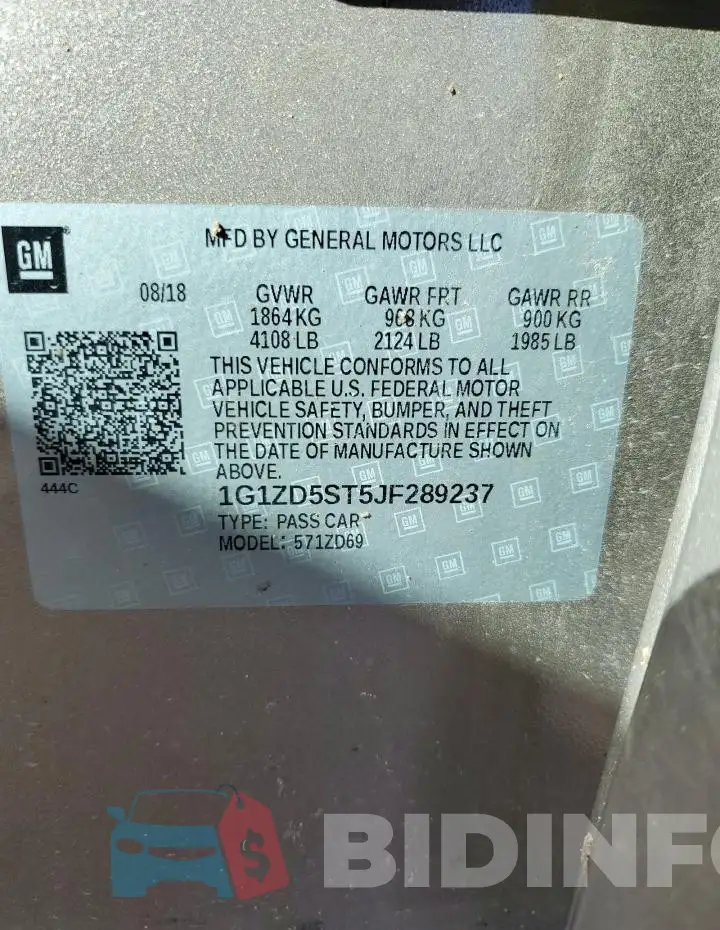 1G1ZD5ST5JF289237 Photo# 12