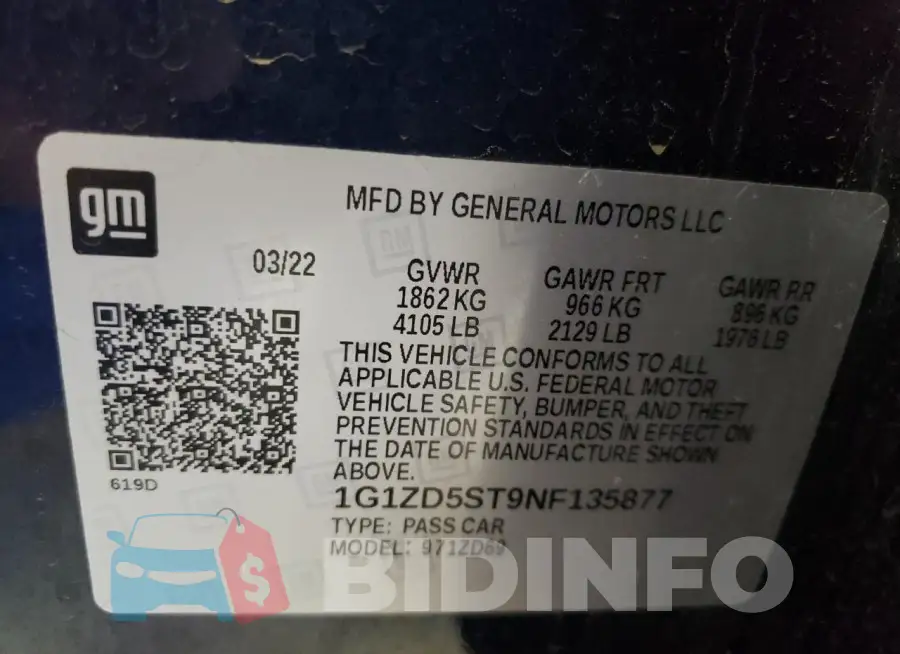 1G1ZD5ST9NF135877 Photo# 13