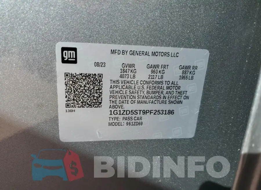 1G1ZD5ST9PF253186 Photo# 12