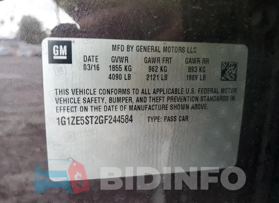 1G1ZE5ST2GF244584 Photo# 13