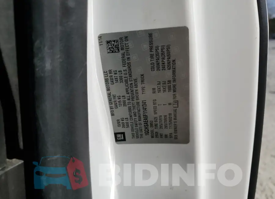 1GCHSAEA6F1141341 Photo# 12