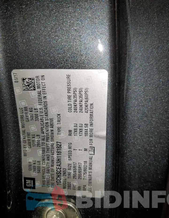 1GCHSCEA3H1181827 Photo# 12