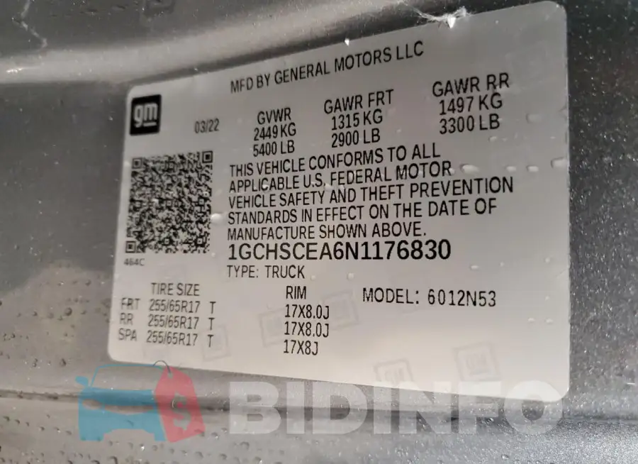 1GCHSCEA6N1176830 Photo# 12