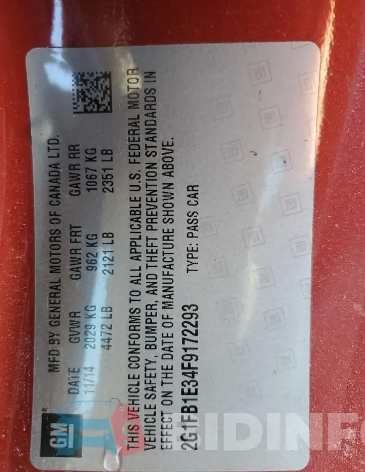 2G1FB1E34F9172293 Photo# 12