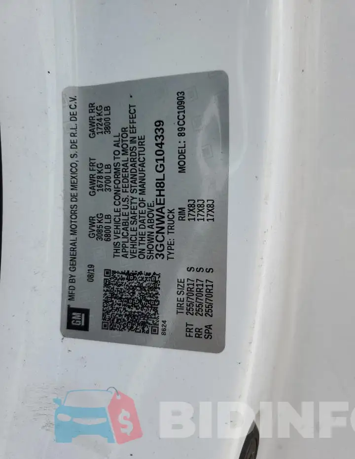 3GCNWAEH8LG104339 Photo# 12