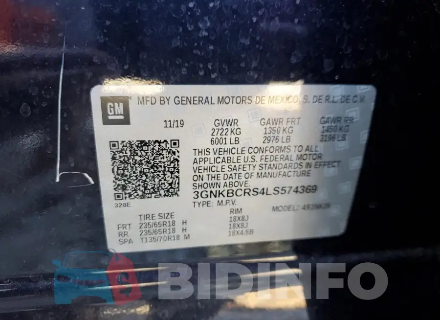 3GNKBCRS4LS574369 Photo# 12
