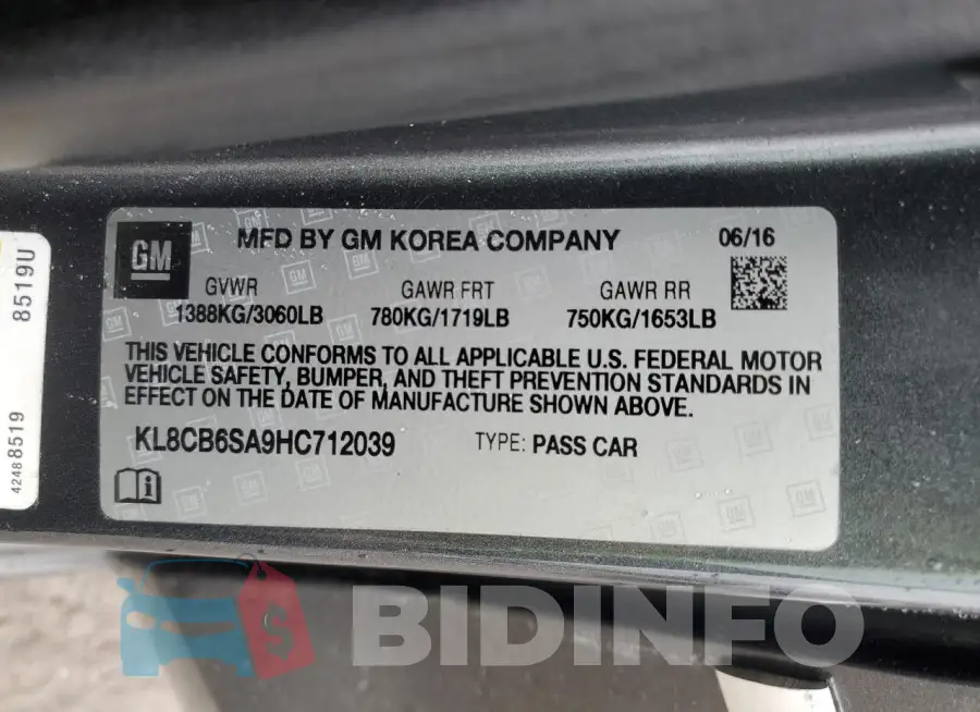 KL8CB6SA9HC712039 Photo# 12