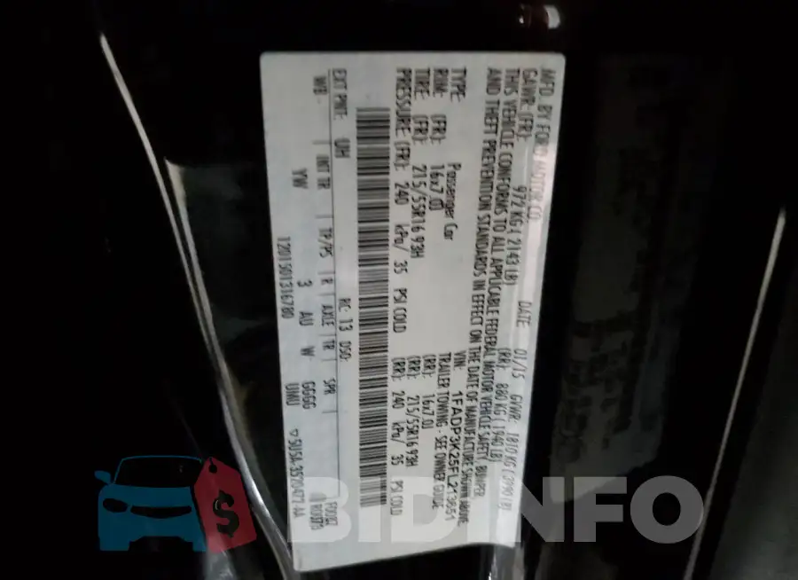 1FADP3K25FL213651 Photo# 12