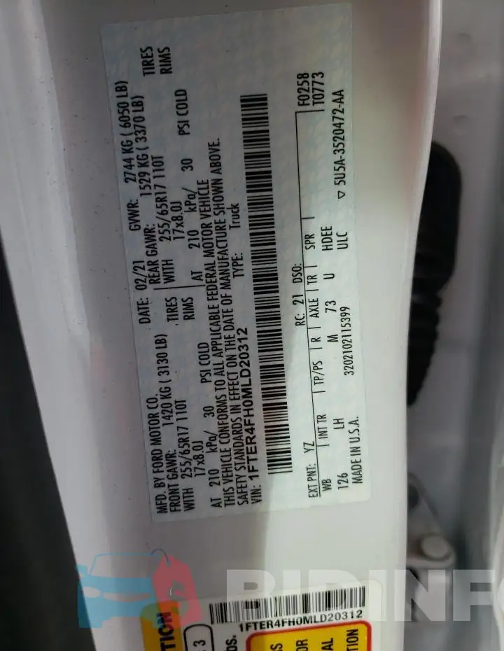1FTER4FH0MLD20312 Photo# 12