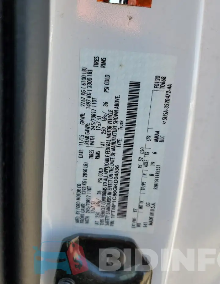 1FTMF1C86GKD04536 Photo# 12