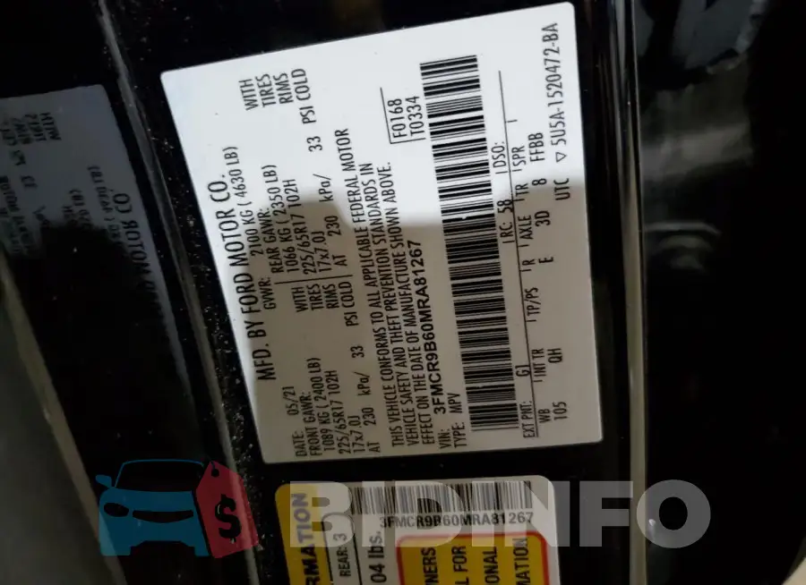 3FMCR9B60MRA81267 Photo# 13