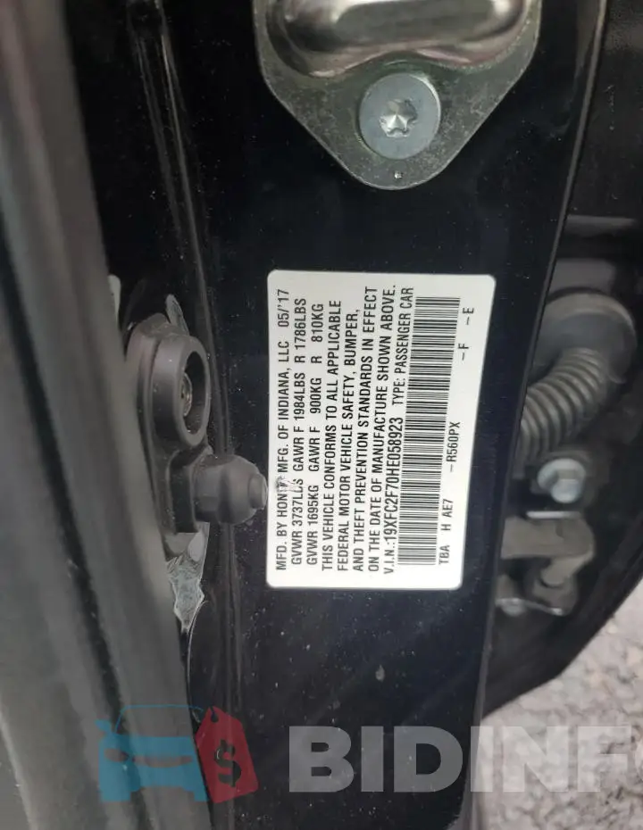 19XFC2F70HE058923 Photo# 12