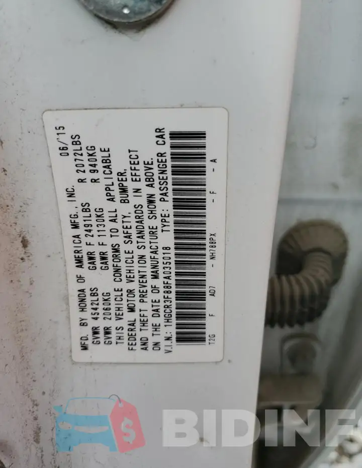 1HGCR3F88FA035018 Photo# 12